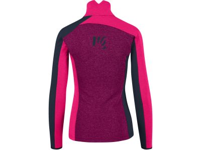 Karpos FEDERA HALF-ZIP Damen-Sweatshirt, boysenberry/pink/vulcan