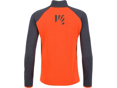 Karpos FEDERA KID Kinder-Sweatshirt, Spicy Orange/Schwarz