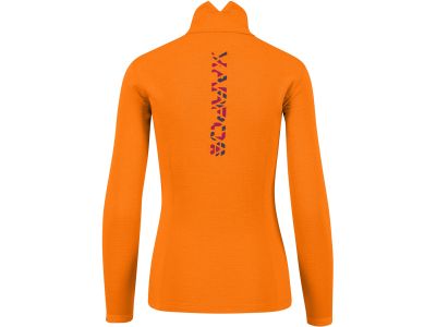 Karpos PIZZOCCO HALF ZIP women&#39;s sweatshirt, vibrant orange