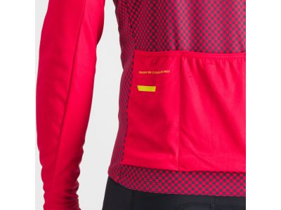 Sportful CHECKMATE THERMAL jersey, tango red nightshade