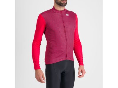 Sportful CHECKMATE THERMAL jersey, tango red nightshade