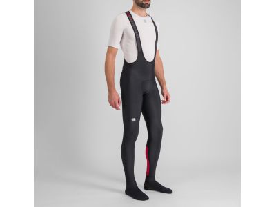 Pantaloni Sportful CLASSIC, negru roșu tango