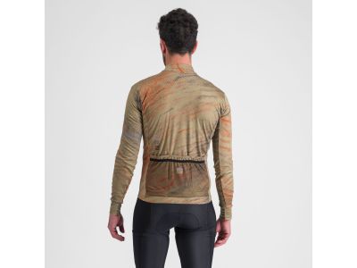 Sportful CLIFF SUPERGIARA THERMAL jersey, olive green mud cayenna red