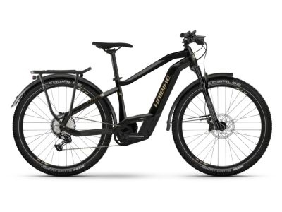 Haibike Trekking 11 High 27.5 electric bike, gloss black/metal tan