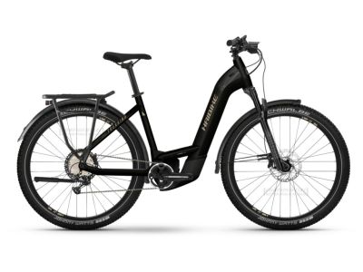 Haibike Trekking 11 Low 27.5 elektromos kerékpár, fényes fekete/fémbarna