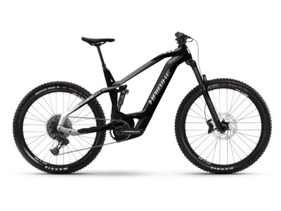 Haibike AllMtn CF 8 29/27.5 electric bike, gloss black/white