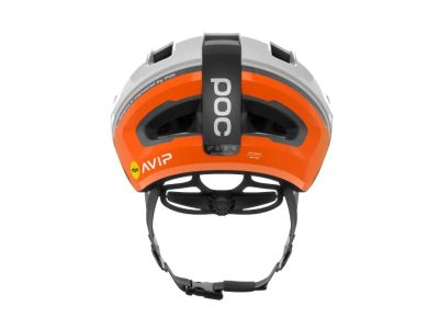 POC Omne Beacon MIPS helmet, fluorescent orange AVIP/hydrogen white