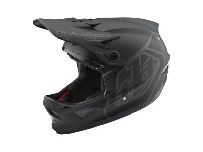 Troy Lee Designs D3 Fiberlite helmet, mono black