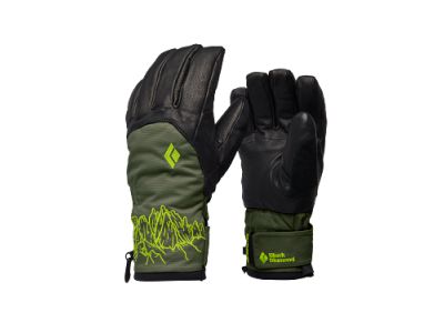 Black Diamond Legend JJ Edition gloves, Black/Tundra
