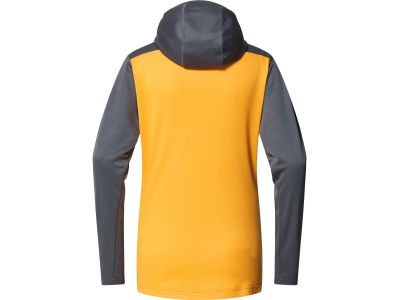 Haglöfs ROC Flash Mid Damen-Sweatshirt, dunkelgrau/gelb