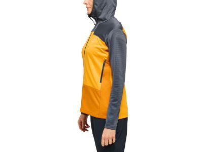 Haglöfs ROC Flash Mid women&#39;s sweatshirt, dark grey/yellow
