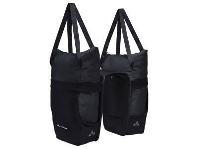 Podwójna torba VAUDE TwinShopper, 44 l, czarna