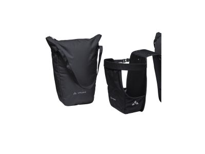 Podwójna torba VAUDE TwinShopper, 44 l, czarna
