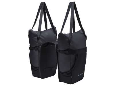VAUDE TwinShopper dvojitá taška, 44 l, čierna