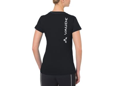 T-shirt damski marki VAUDE w kolorze czarnym