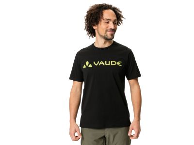 VAUDE Logo T-shirt, black/yellow