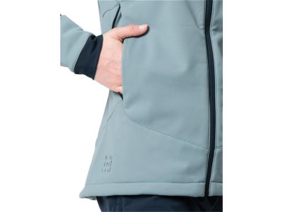 Jachetă de damă VAUDE Qimsa Softshell, albastru tulbure
