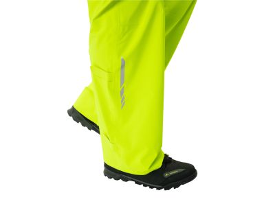 Pantaloni de ploaie VAUDE Moab, galben neon