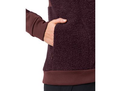 VAUDE Skomer Wool Fleece Damen Sweatshirt, dunkle Kirsche