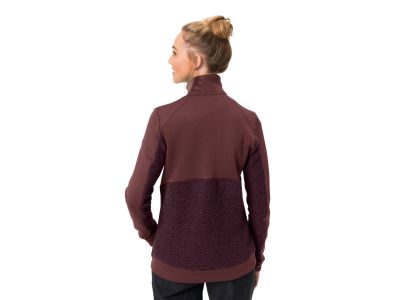 Damska bluza VAUDE Skomer Wool Fleece w kolorze ciemnej wiśni