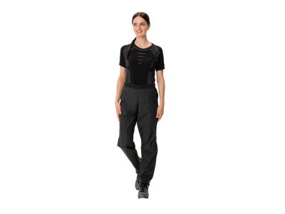 Pantaloni de ciclism impermeabili pentru femei VAUDE Kuro, negri