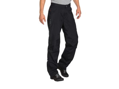 Pantaloni de ciclism impermeabili VAUDE Yaras Rain, negri