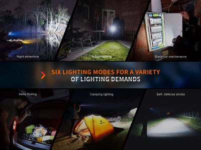 Fenix ​​​​E35R + AOD-S V2.0 újratölthető lámpa