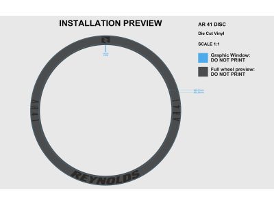 Autocolante Reynolds DECAL AR41 DB pentru roți