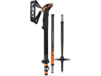 Leki Sherpa FX Carbon Strong Stöcke, Orange/Jeansblau