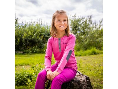 Bergans of Norway Myske Wool dětské tričko, Ibis Rose