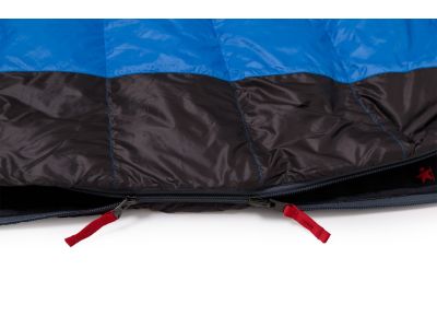 Warmpeace Viking 300 Wide sleeping bag, 195 cm, blue/gray/black