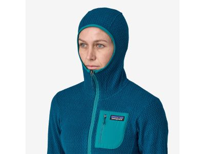 Patagonia R1 Air Full-Zip Hoody női pulóver, lagom blue