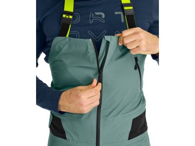 ORTOVOX 3L Deep Shell Bib kalhoty, black raven