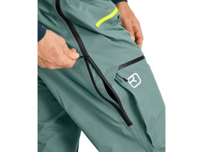 ORTOVOX 3L Deep Shell Trägerhose, schwarzer Rabe