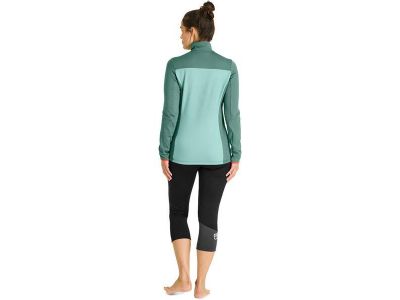 ORTOVOX Fleece Light Zip Neck women&#39;s sweatshirt, Arctic Grey