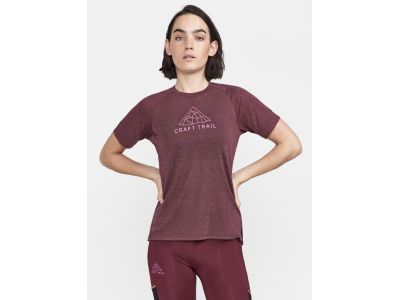 Damska koszulka T-shirt Craft ADV Trail Wool, czerwona