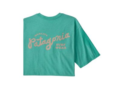 Patagonia Quality Surf Pocket Responsibili-T-Shirt, frisches Blaugrün