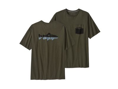 Patagonia Wild Waterline Pocket Responsibili T-shirt, Basin Green