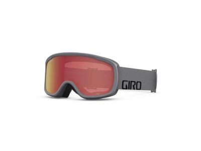 Giro Cruz glasses, gray wordmark amber scarlet