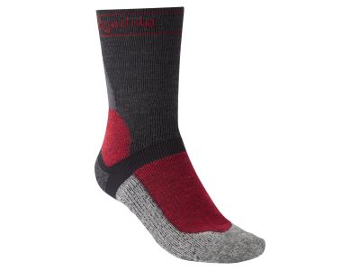 Bridgedale MTB téli súlyú T2 Merino sportcipő zokni, grafit/piros