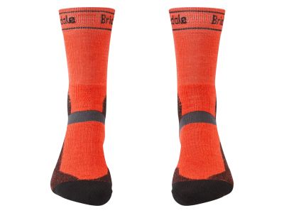 Bridgedale MTB téli súlyú T2 Merino sportcipő zokni, narancssárga/fekete