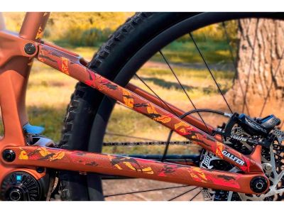 All Mountain Style Extra RedBull Rampage protective stickers, red/yellow
