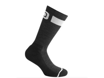 Dotout Dots socks, melange dark grey/black