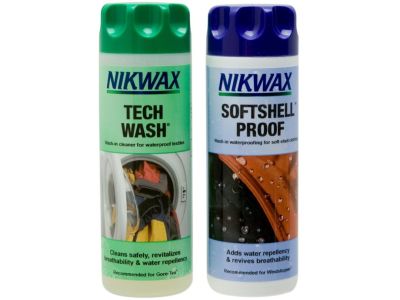 Nikwax Twin Tech Wash/Softshell Proof Wash-In, 2 x 300 ml 