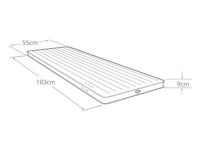 VAUDE Hike 9 M mattress, redwood