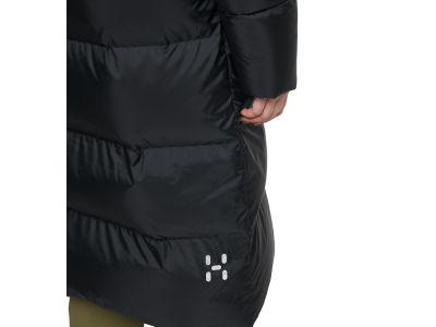 Haglöfs Long Down women&#39;s coat, black