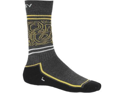 Viking Boosocks Nehéz zokni, sötétszürke/sárga
