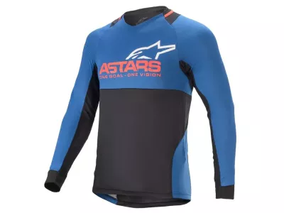 Alpinestars Drop 8.0 jersey, mid blue/bright red