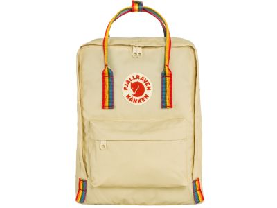 Fjällräven Kånken Rainbow Rucksack, 26 l, Light Oak/Rainbow Pattern
