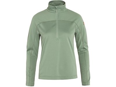 Fjällräven Abisko Lite Fleece Half Zip women&amp;#39;s sweatshirt, Misty Green